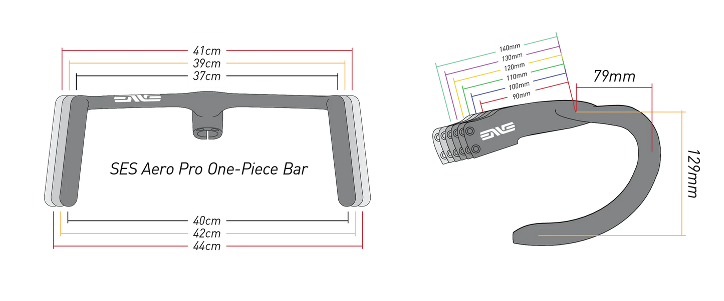 ENVE SES Aero Pro One Integrated Handlebar 37/40cm