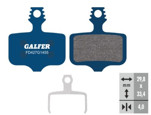 Galfer Organic Brake Pads FD427G1455 Avid Elixir, 1, 3, 5, 7, Sram XX, X0