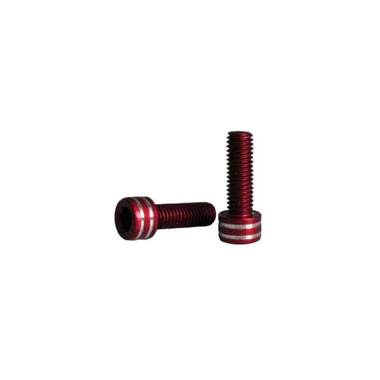 SCREWS FOR XON BOTTLE CAGE m5x15mm, RED