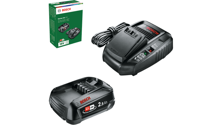 Bosch Kit de démarrage 18 V (batterie 2,5 Ah + AL 1830 CV)