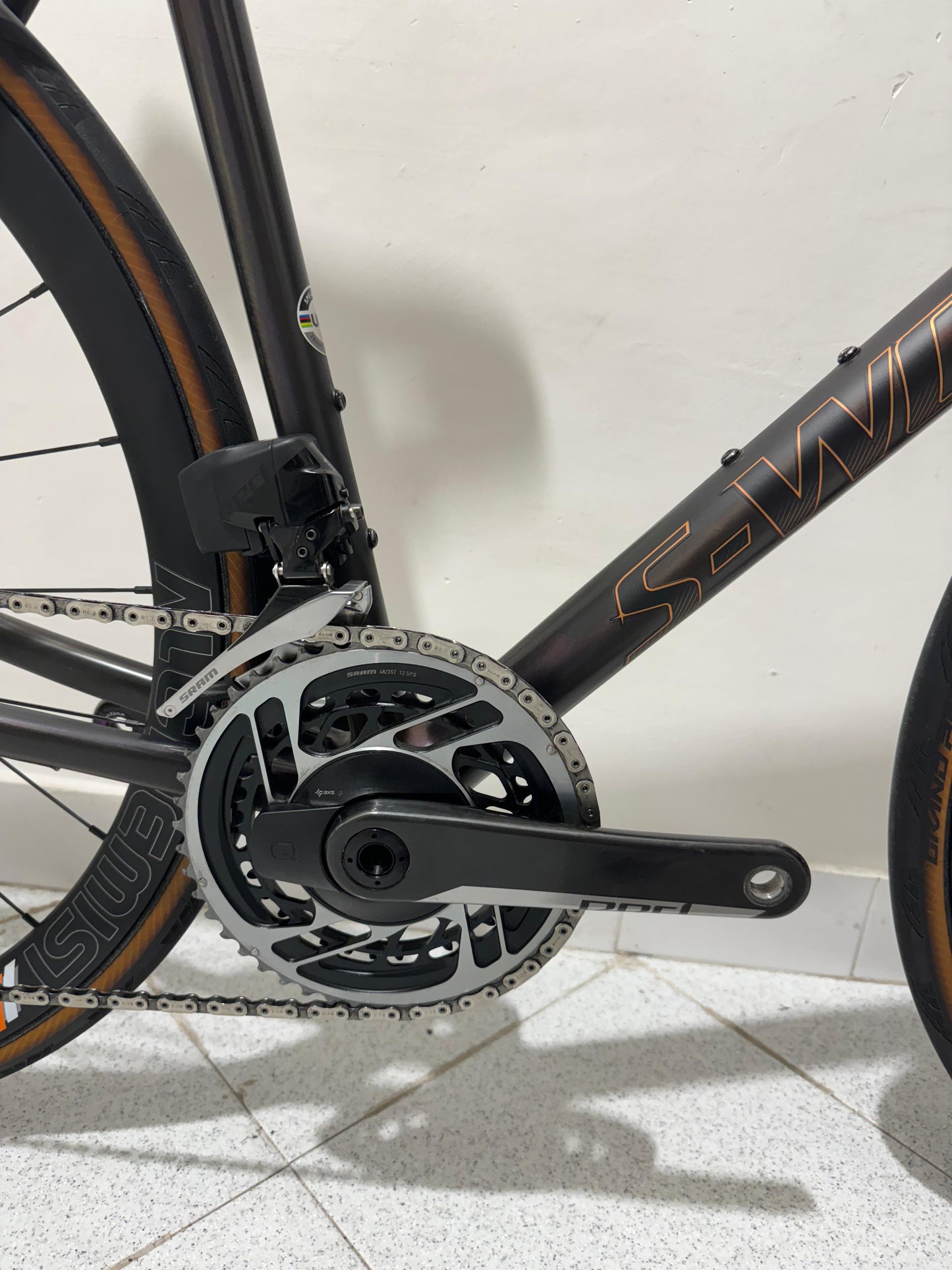 S-Works Aethos Rode Axs Maat 56 - Gebruikt