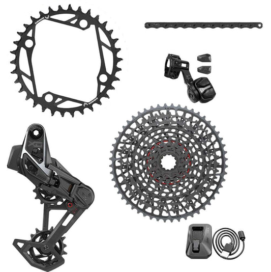 SRAM X0 EAGLE AXS TRANSMISSIE E-MTB 104 BCD T-TYPE-groep zonder pedagle