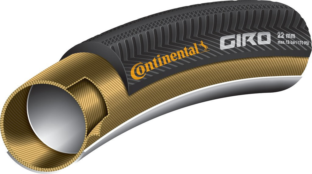 Tubular Continental Giro 28 "x22 mm zwart