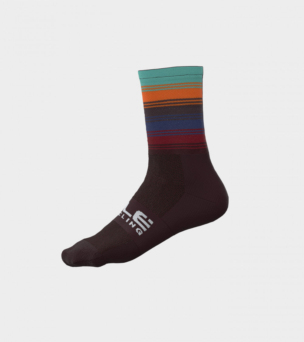 Alè Q-Skin 16cm Mud 2023 socks 