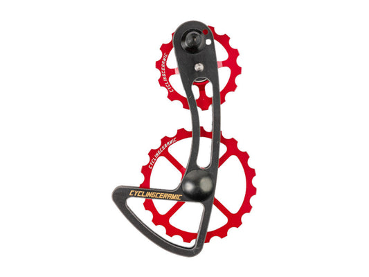Dérailleur Surdimensionné CyclingCeramic Pour Shimano 12v - Rouge 
