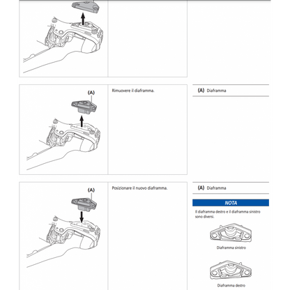 Shimano ST-R9120 Links diafragma