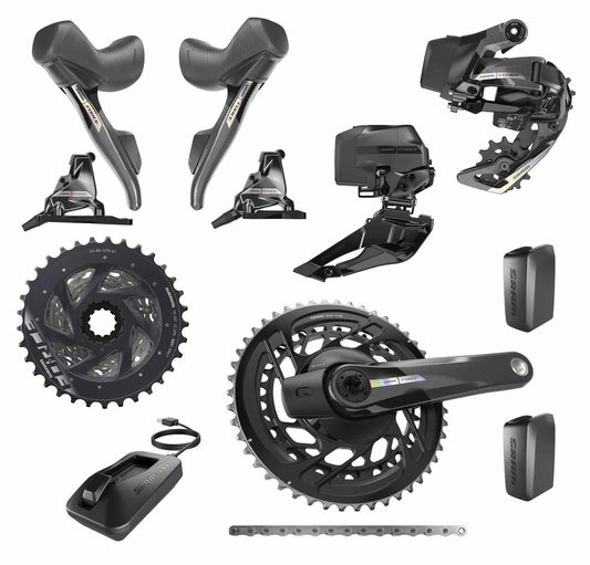 Sram Force AXS D2 Disc HRD 2x12V groupset with Power Meter 