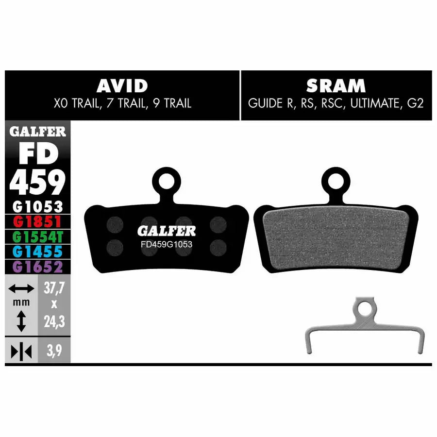 Galfer FD459G1053 Ghid SRAM, G2 și Avid X0 Trail Pad Pads