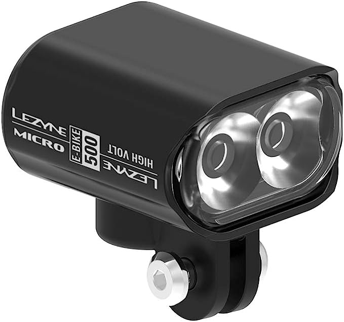 Lezyne Micro Drive 500 voorlicht voor e-bike