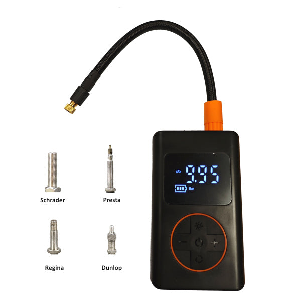 Mini Compressore Universale Barbieri 10 Bar Per Tutte Le Valvole Con Display Digitale