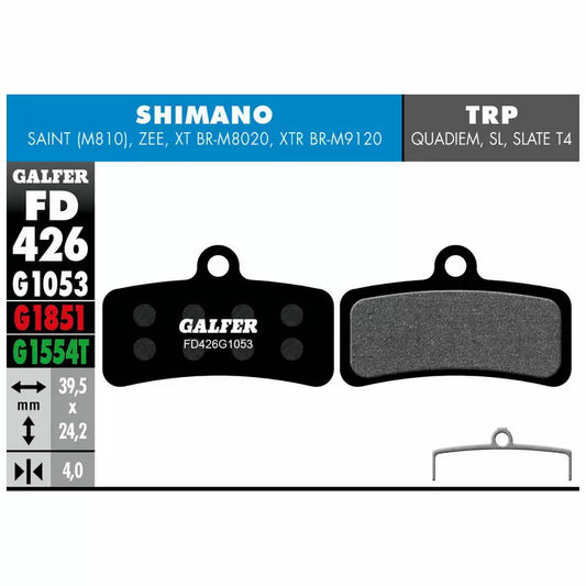 Galfer Brake Pads FD426G1053 For Shimamo Saint Zee